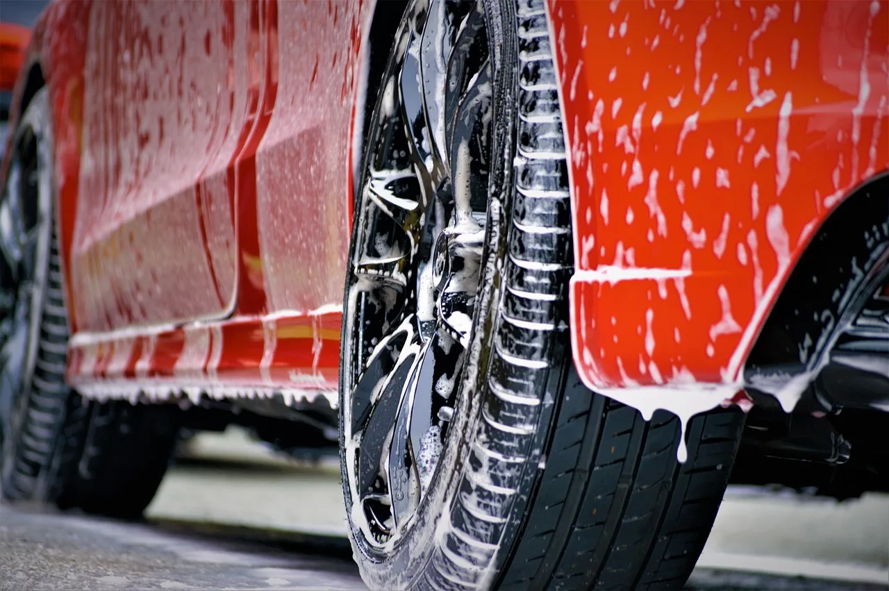 car wash, car shampoo, shampoo, car cleaning, auto detailing, valeting, red car, snow foam, car wash, car wash, car wash, car wash, car wash. Car Wash Bay Throughput Calculation: Cars per Hour Benchmarks by Type