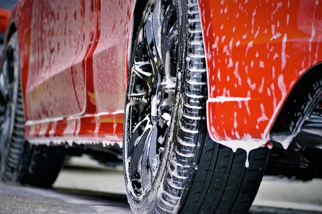 car wash, car shampoo, shampoo, car cleaning, auto detailing, valeting, red car, snow foam, car wash, car wash, car wash, car wash, car wash. Car Wash Bay Throughput Calculation: Cars per Hour Benchmarks by Type