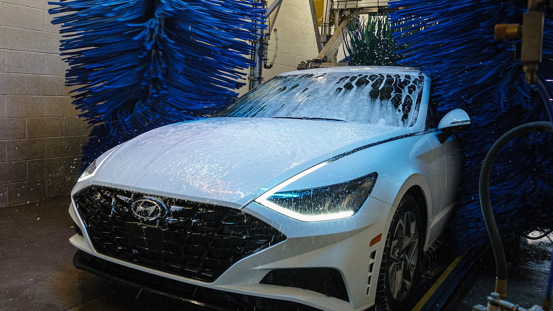 The recently opened KwaPa Kar Wash is adjacent to the Cocopah Korner Convenience Store on the Cocopah Reservation, near Yuma, Arizona, on August 24, 2023. The carwash features a fast, efficient, and clean drive-through process that utilizes soft brushes, pressure water spray, cleansing foam, spotles. Car wash startup: what the experienced already know