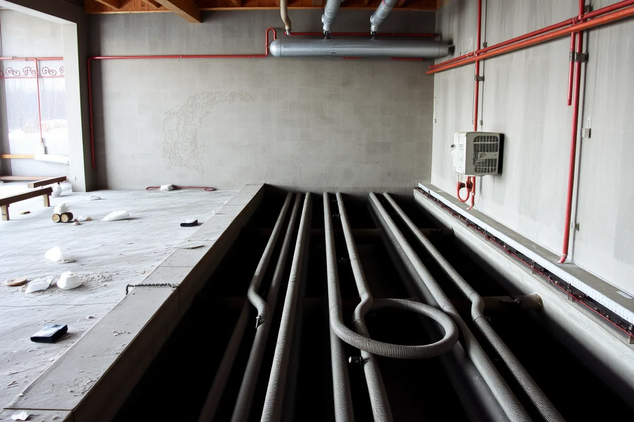 Hydronic heating tubes embedded in a car wash bay slab (Canadian winter bay practice vs US northern car wash operations)
